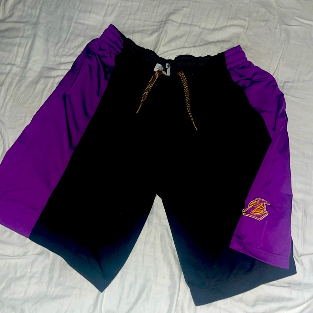 Lakers zipway technology shorts large